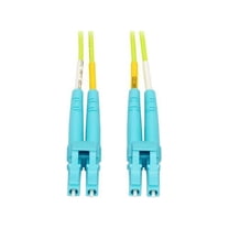 Tripp Lite 3m Duplex Multimode Fiber Patch Cable LC/LC 50/125 100Gb - Lime Green