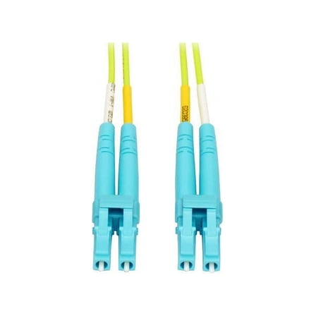 Eaton Tripp Lite Series 100G Duplex Multimode 50/125 OM5 LSZH Fiber Optic Cable (LC/LC), Lime Green, 3 m - Patch cable - LC multi-mode (M) to LC multi-mode (M) - 3 m - fiber optic - duplex - 50 / 125 micron - IEEE 802.3ae/OM5 - lime green