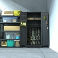 thumbnail image 4 of Seizeen Garage Cabinet, 73''H Metal Cabinets for Storage, File Cabinet Tool Storage Cabinet with Doors and Shelves Adjustable, Black 5-Tier Cabinet for Garage, Home, School, Office, 4 of 12