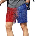 thumbnail image 2 of Xuniizn Mens Shorts USA Flag 250th Anniversary Festival Printed Shorts 4th of July Independence Day Casual Holiday Shorts, S-2XL, 2 of 6