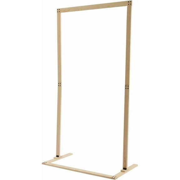 7ft Wooden Wedding Arch Stand, Freestanding Decorative Wooden Rack Flower Balloon Stand Garden Simple Square Frame Arbors for Party Ceremony