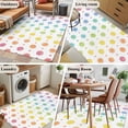 thumbnail image 5 of Colorful Polka Dot Area Rugs 3'x5', Washable Small Throw Rugs for Living Room Bedroom, Cartoon Watercolor Geometric Indoor Outdoor Rug Non-Slip Low Pile Carpet Runner Reversible Floor Mats, 5 of 8