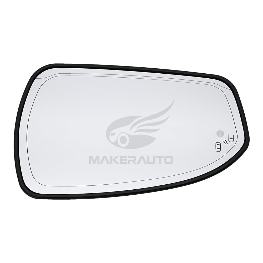 1 Pc Driver Side Mirror Glass Heated With Blind Spot Detection For 2013-2021 Ford Fusion USA