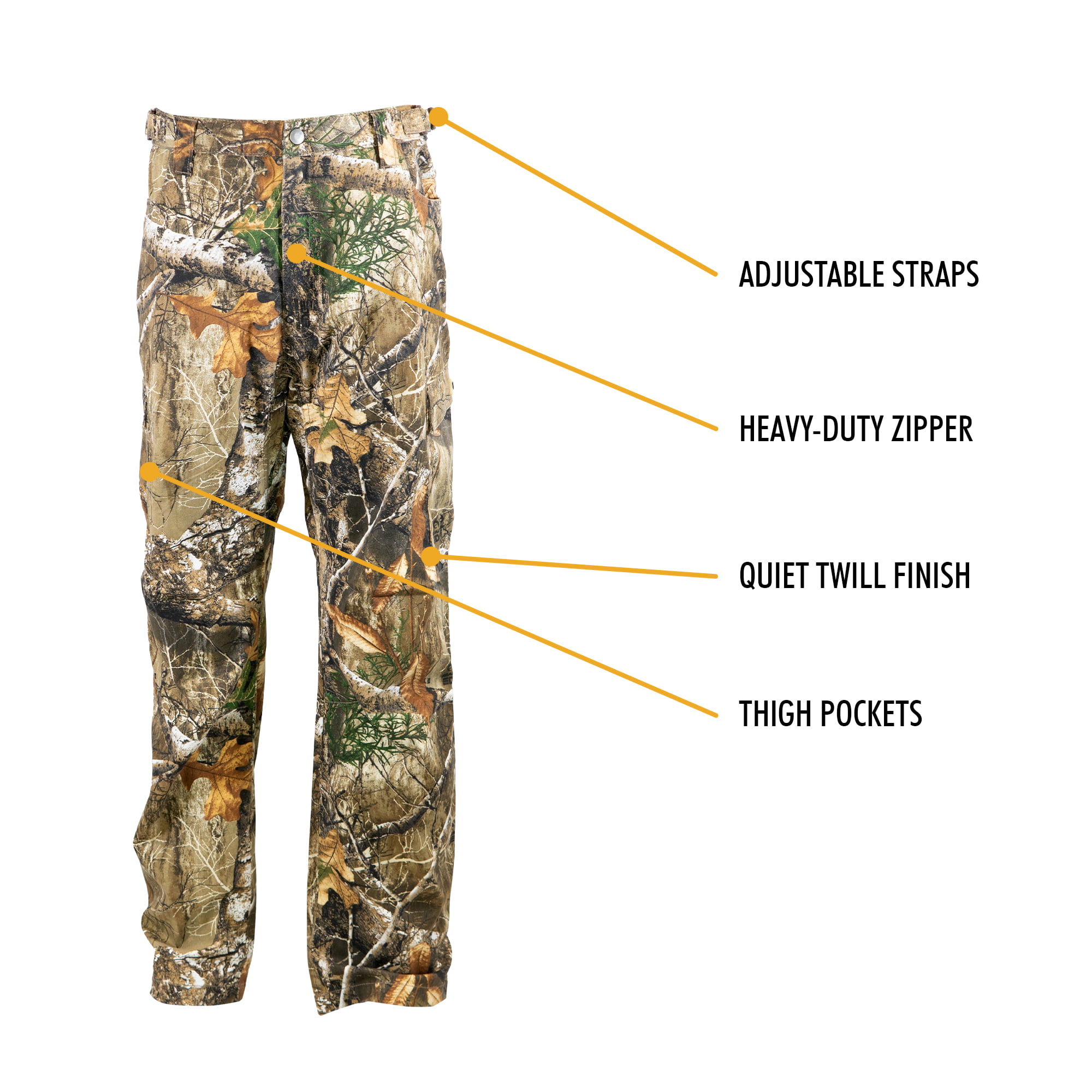 HOT SHOT Men's Camo Performance Pant – Realtree Edge Hunting Outdoor  Apparel, Medium 