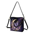 thumbnail image 3 of Kuiaobaty Butterfly Rose Print Bucket Bag for Women Trendy, Moon Marble Print Vegan Leather Tote Handbag Crossbody, Large Capacity Messenger Purse with Removable Strap for Travel, 3 of 6