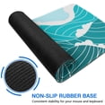 thumbnail image 3 of XL Japanese Blue Wave Gaming Mouse Pad: Stitched Edges, Non-Slip Base, Extended Large Size 31.5 x 11.8 Inches, 3 of 7