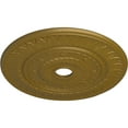 thumbnail image 3 of Ekena Millwork 26 3/4"OD x 3 5/8"ID x 1 1/8"P Leaf Ceiling Medallion (Fits Canopies up to 3 5/8"), Hand-Painted Gold, 3 of 5