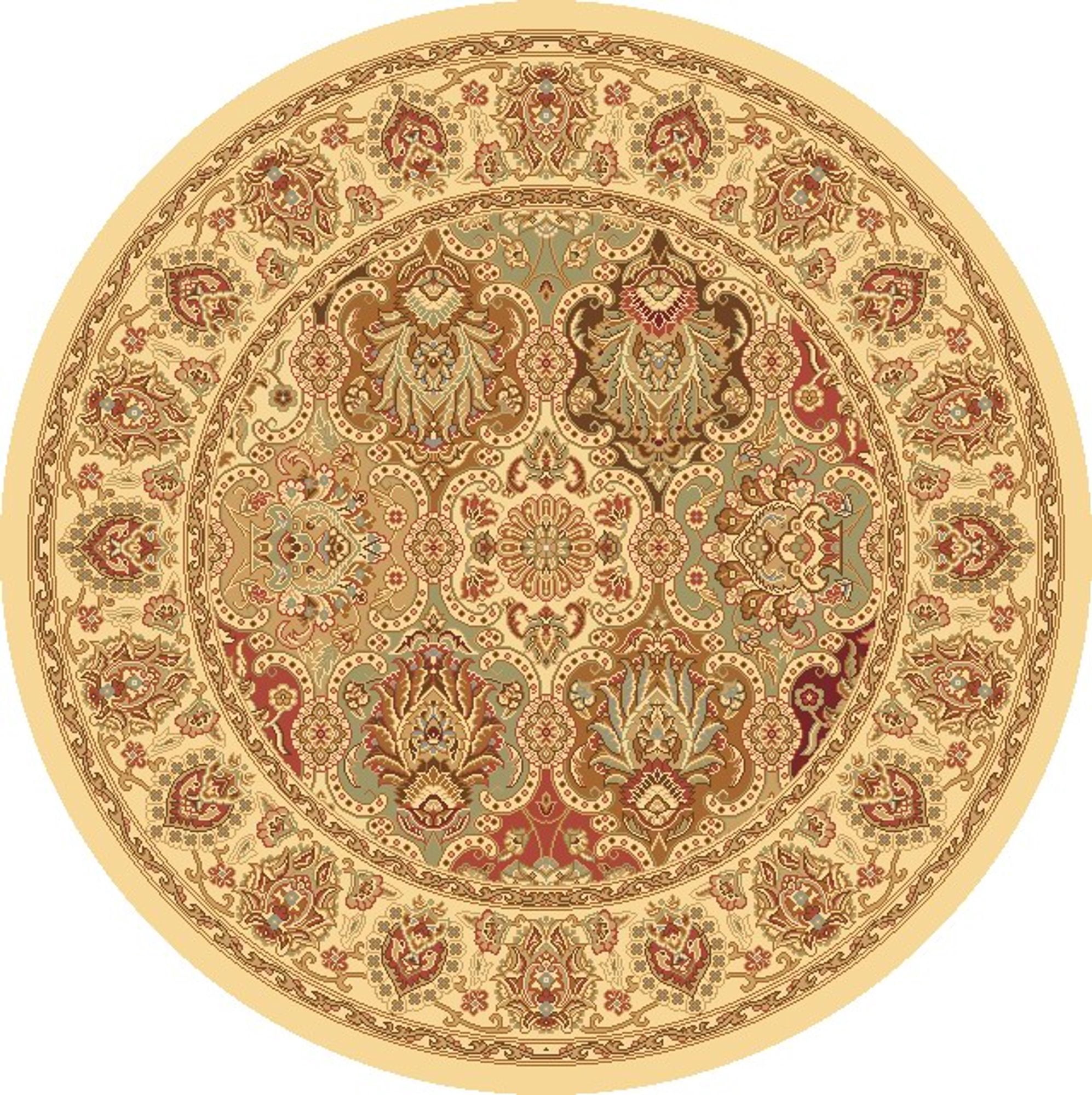 Rugs America New Vision Collection Panel Cream P108-CRM Traditional Oriental Area Rug 2'3" x 7'10"
