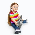 thumbnail image 3 of The Queen's Treasures 18 Inch Doll Pet Accessory, Truly Adorable Realistic Grey Striped Kitty Cat, Compatible with American Girl Dolls, 3 of 8