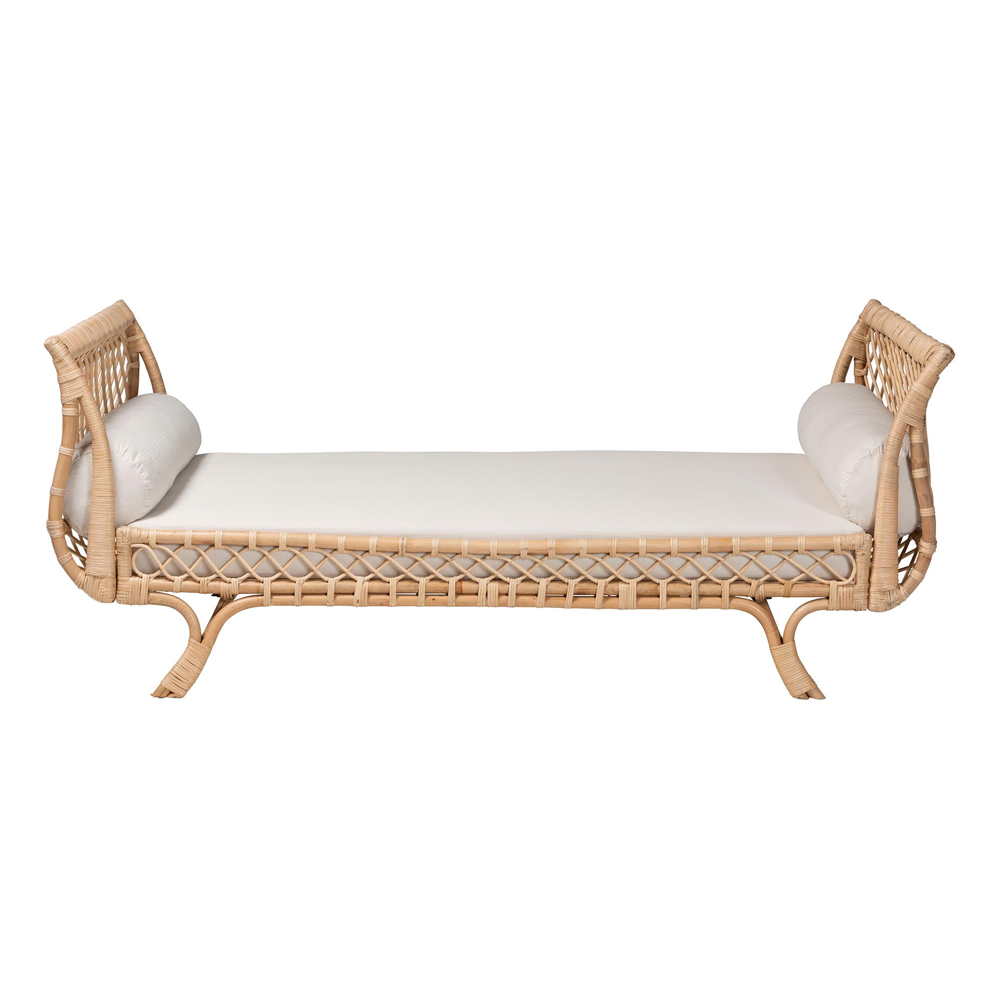 bali & pari Philana Boho Daybed, Natural Rattan