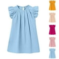 thumbnail image 1 of EYWGYA Robes Décontractées Sans Manches pour Filles Tout-Petits, Robe Décontractée pour Filles Couleur Unie Sans Manches Col Rond Robe de Jeu, 1 of 3