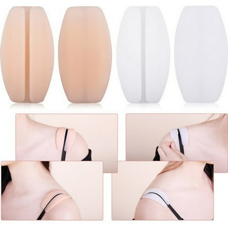 

YMH 1 Pair Women Silicone Bra Strap Cushions Holder Supple Non-slip Shoulder Pads