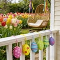 thumbnail image 6 of Yurqghjb Plastic Easter Eggs Ornament Set for Spring Indoor Outdoor Decor, 12 Pack, 6 of 6