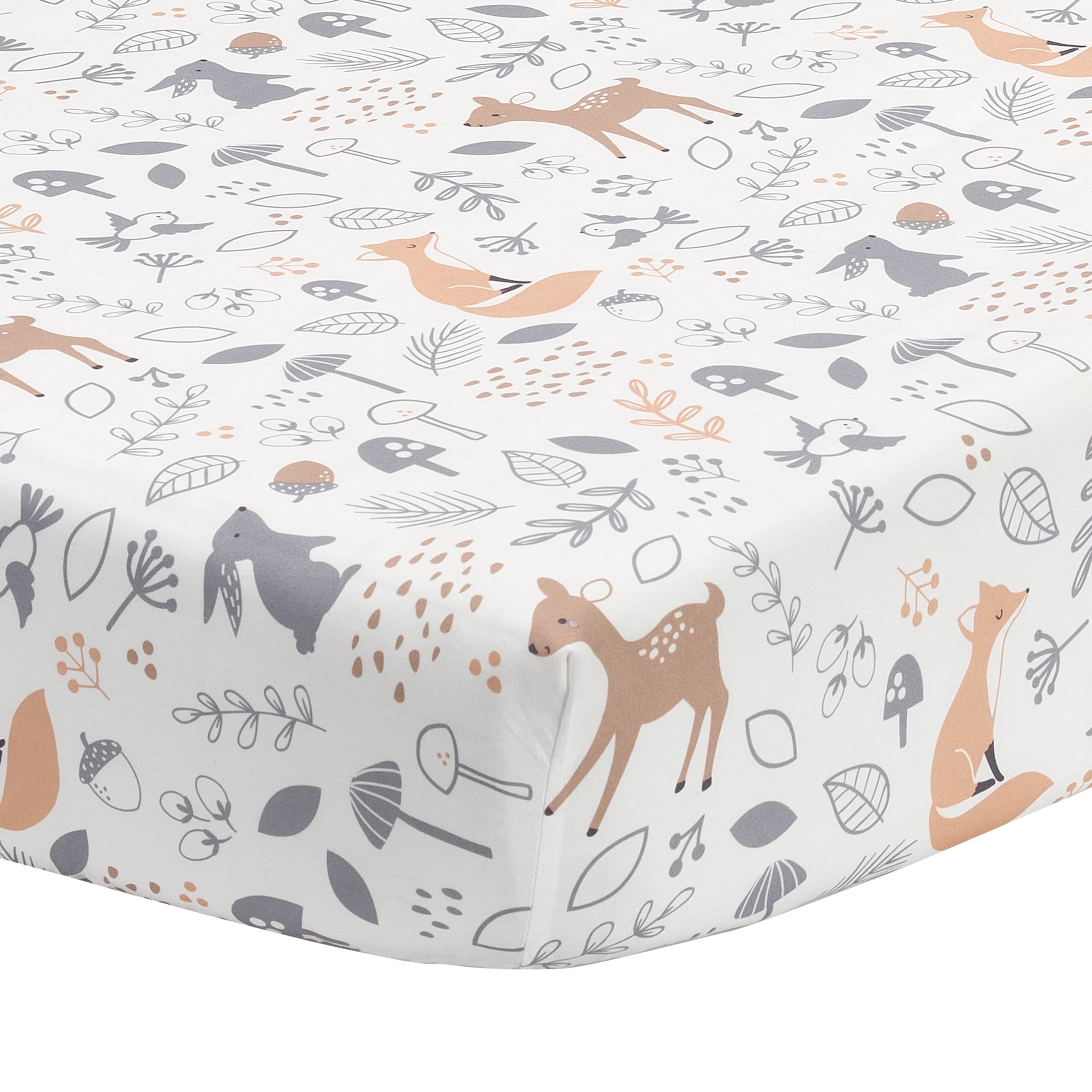 Bedtime Originals Deer Park 3-Piece Crib Bedding Set - Gray, Animals, Woodland
