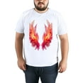 thumbnail image 4 of Summer Short Sleeve Tops Crew Neck Shirts for Men Feather (2)Plus Size Tee Shirts XS-5XL, 4 of 5