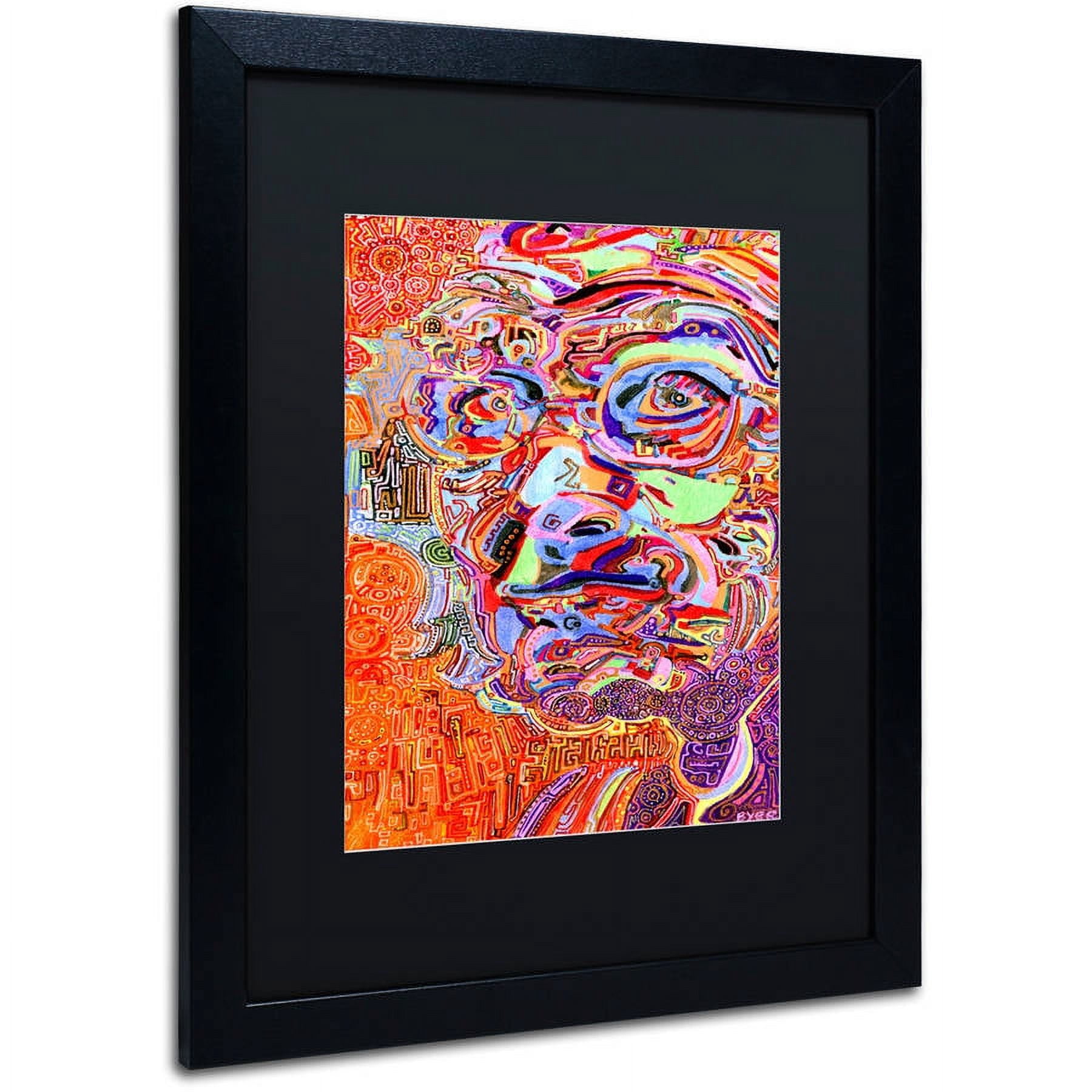 Trademark Fine Art "Chairman Of A 1966 Draft Board" Canvas Art by Josh Byer, Black Matte, Black Frame