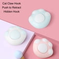 thumbnail image 4 of Cat Paw Shape Wall Mounted Robe Hook, Hole ABS Bathroom Coat Hook with Multifunctional Design, Easily Removed, Wide Application, 4 of 8