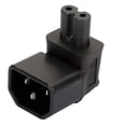 thumbnail image 3 of Adaptador IEC 320 Enchufe de 3 clavijas, C14 a Enchufe Cloverleaf Adaptador de corriente Micky C7, 40 Hugo Adaptador IEC320 C14 a C7, 3 of 10