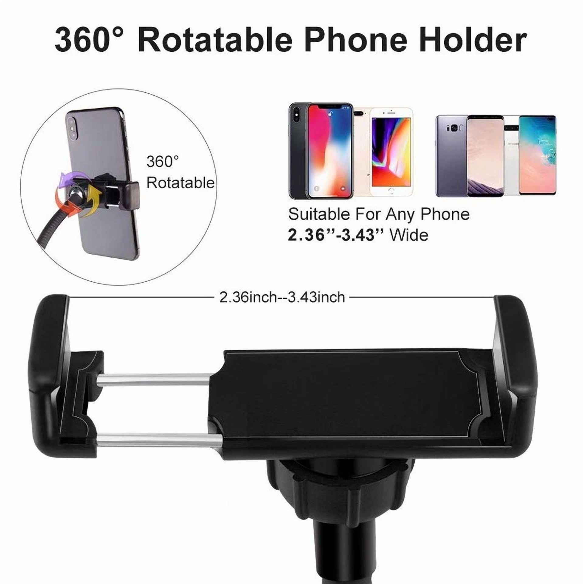 CRESTIN- Led Selfie Ring Light Phone Holder Flexible Stand Long Arm For Stream Live Lamp