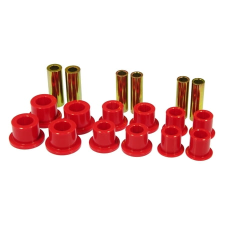 Prothane Polyurethane Leaf Spring - Prothane 99-04 Ford F250/350 SD 2/4wd Front Leaf Spring Bushings - Red