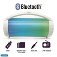 thumbnail image 4 of Lexibook iParty - Altavoz Portátil con Luz y Micrófono, Bluetooth, Estéreo, Efectos de Luz, Karaoke, Inalámbrico, radio FM, USB, Tarjeta SD, Batería Recargable, Blanco, BTP585Z, 4 of 5