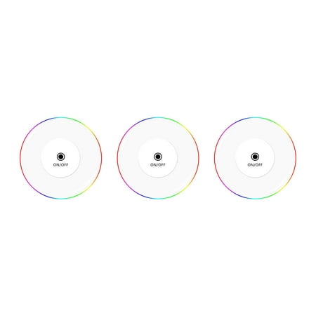 

3PC Acrylic Crystal Led Luminous Bar Cocktail Colorful Decoration Coaster-s