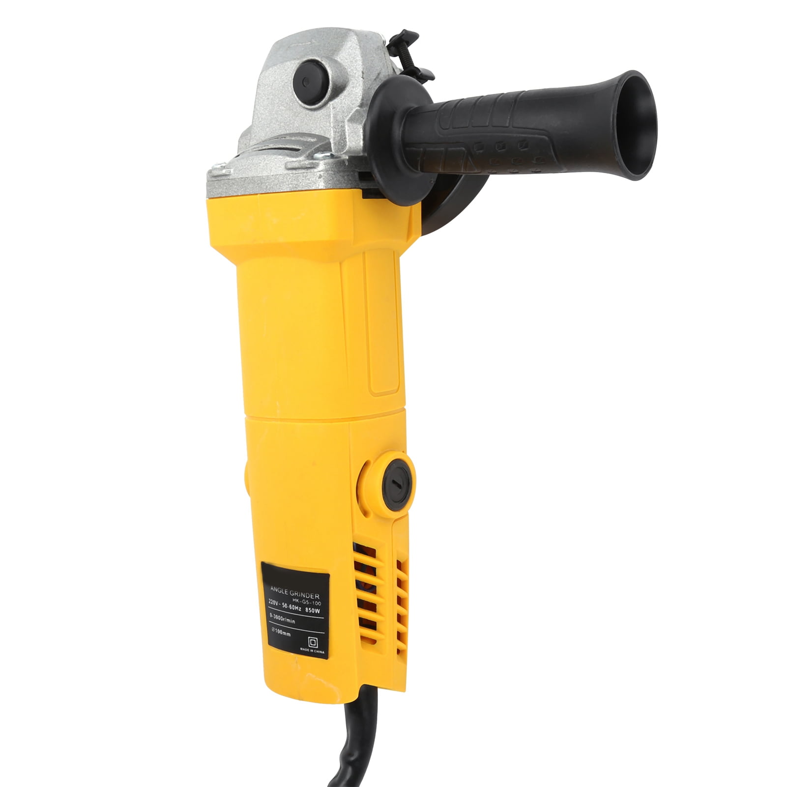 Nieyigj 850W Compact Electric Angle Grinder, 4-Inch Multifunctional Cutting and Polishing Power Tool for Metal and Stone (10.6 x 3.7 x 2.8 inches / 27 x 9.5 x 7 cm)