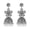 Flower Pearl White K, variant on Dynamic Women Earrings: Rhinestone Flowers, Tassels Bells; Various Occasions Wear