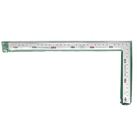 90° Right Angle Square Scale Stainless Steel Ruler 300/ 500mm Gauge ...