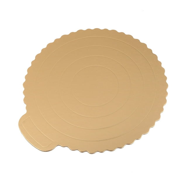 WHAMVOX 20 Pcs Planches de Base Rondes pour Gâteau Papier Rond Doré pour Décoration de Mariage 19Cm
