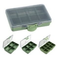 thumbnail image 2 of NIBOLOG Multi-Grid PE Plastic Fish Hook Bait Fishing Storage Box with Transparent Lid, 2 of 4