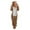 Khaki, variant on Honeeladyy Sales New Women's Long Sleeve Hooded Jumpsuit Pajamas Casual Winter Warm Rompe Sleepwear