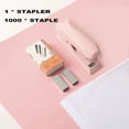 thumbnail image 5 of Stapler With Staples,small Heavy Duty Staplers For Desk (pink), 5 of 5