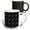 Multicolor, variant on 3drose, Abstract Dot Pattern Background - Monochrome Vector Design, 11oz Two-tone Black Mug