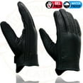 thumbnail image 2 of Milwaukee Leather MG7522 Men's Black Leather Waterproof Cruiser Motorcycle Hand Gloves W/ Gel Padded Palm 2X-Large, 2 of 8