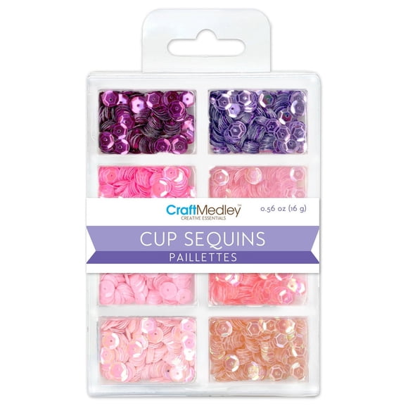 Craft Medley(Tm) Creative Essentials Cup Sequins 7Mm 0.56Oz-Princess