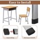 thumbnail image 4 of 24 Pieces Chair Leg Caps, 40 x 20 mm Chair Leg Protectors, Oval Chair Leg Protectors, Non-Slip, Protects Seat Legs, Floors, Fits Oval Tube Caps, 4 of 5