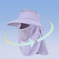 thumbnail image 4 of NOKIO Fishing Hat for Men & Women, Outdoor UV Sun Protection Wide Brim Hat with Face Cover & Neck Flap Sun Hat Wide Brim Bucket Hat Foldable Women Sun Hats Rollable UV Protection Fishing Hats, 4 of 6