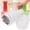 White, variant on M Buder Manual Garlic Hand Press Chopper and Red Onion Cutter, Stainless Steel Blade Vegetable Mincer for Kitchen Prep (8.5 x 3.1 inches / 21.5 x 7.8 cm), Vibrant Red