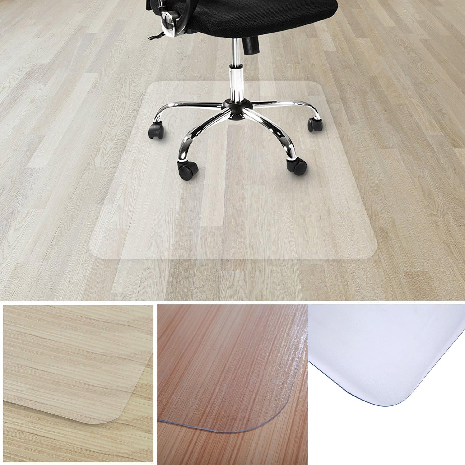 36x48"Hard Wood Floor Home Office PVC Floor Mat Square for Office Rolling Chair 