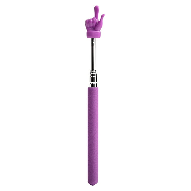 Telescopic Teacher Pointer, Handheld Presentation Tool with Retractable Design, Non-slip Grip for Classroom and Home Use,for Adults,YISHFHP,Purple