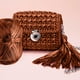 thumbnail image 4 of Tiras de tela con textura metálica,hilo grueso para tejer,tejer,tejer,ganchillo,mantas,hilo duradero y personalizado para manualidades,50 yardas (45 m), 4 of 6
