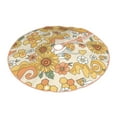 thumbnail image 2 of Kll Groovy Hippie Flower Mushrooms Christmas Tree Skirt 48",Party Decorations Farmhouse For Christmas Decorations Holiday Party, 2 of 8