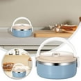 thumbnail image 2 of TIELUTT Bento Isolé pour Adultes, Récipient de Préparation de Repas Étanche avec Récipient de Préparation de Repas Réutilisable Amovible, Sac de Rangement pour Fromage, Sac à Pommes de Terre pour Micro-Ondes, Récipient à Café sous Vide Hermétique, 2 of 7