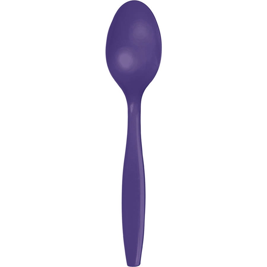 Touch of Color Purple Spoons, 50Pack