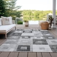 thumbnail image 6 of Addison Rugs Chantille Indoor/Outdoor Transitional Geometric Gray Washable Rectangle Rug, 8' x 10', 6 of 6
