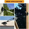 thumbnail image 2 of Shade Sail Hardware Kit for Triangle Rectangle, 304 Stainless Steel Sun Shade Hardware for Garden Outdoors, 44 Pcs, Black B, 2 of 5