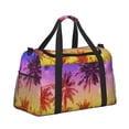 thumbnail image 2 of Disketp Palm Trees at Sunset Bolsa de Viaje Tipo Duffle, Bolso de Mano para Fin de Semana para Mujer, Bolsa de Gimnasio Ligera para Hombre, Esencial para Viajes, 2 of 7