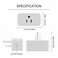 thumbnail image 1 of Tuya Smart Plug 120V 2 en 1 WiFi Socket Mini Outlet con función de temporización Enchufe de EE. UU. Ehuebsd Para estrenar, 1 of 4