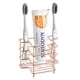 thumbnail image 1 of Soporte para cepillo de dientes de montaje en pared, soporte para cepillo de dientes de acero inoxidable, organizador de 3 ranuras para montaje en pared/encimera, 1 of 5